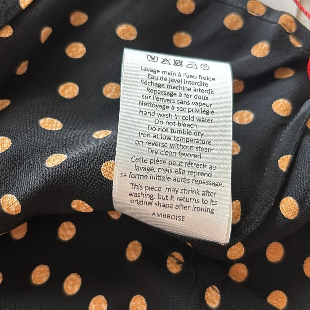 Rouje Polka Dot Women's Top Size 44 - Picture 7 of 10